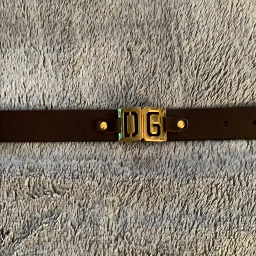 Women’s brown Dolce & Gabbana belt.